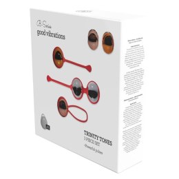 Wibrujące kulki Kegla Trinity Tones silikonowe wodoodporne 12 cm zestaw 3 B - Series Lyla