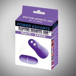 Zdalne Jajeczko Wibrujące Raptor Power Escorts Fioletowe Power Escorts