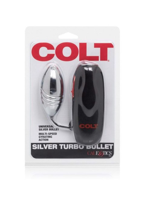 Jajko wibrujące Colt Turbo Bullet srebrne 7.5 cm CalExotics