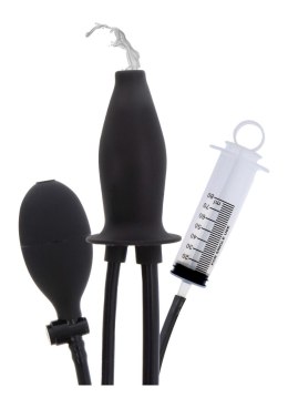 Korek analny pompowany silikonowy nawilżający Hidden Desire Extreme czarny Hidden Desire