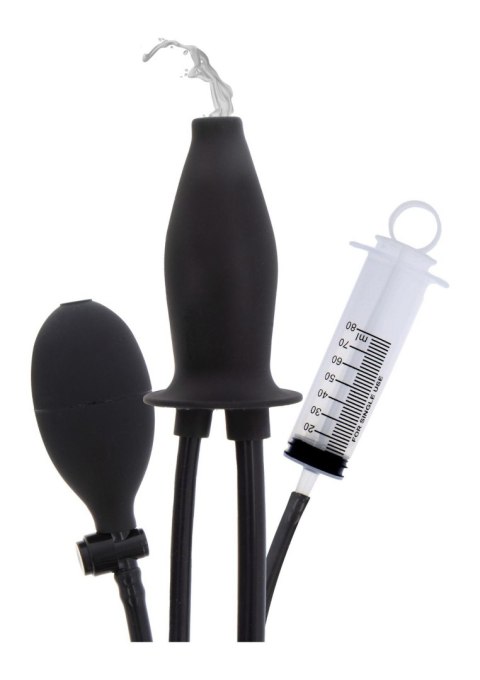 Korek analny pompowany silikonowy nawilżający Hidden Desire Extreme czarny Hidden Desire