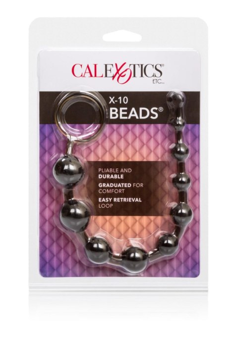 Kulki analne X10 Beads Calexotics czarny 28 cm CalExotics