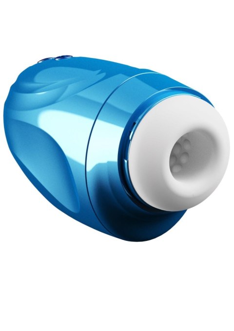 Masturbator Fusion X Aqua Bubble z wibracją niebieski Hidden Desire