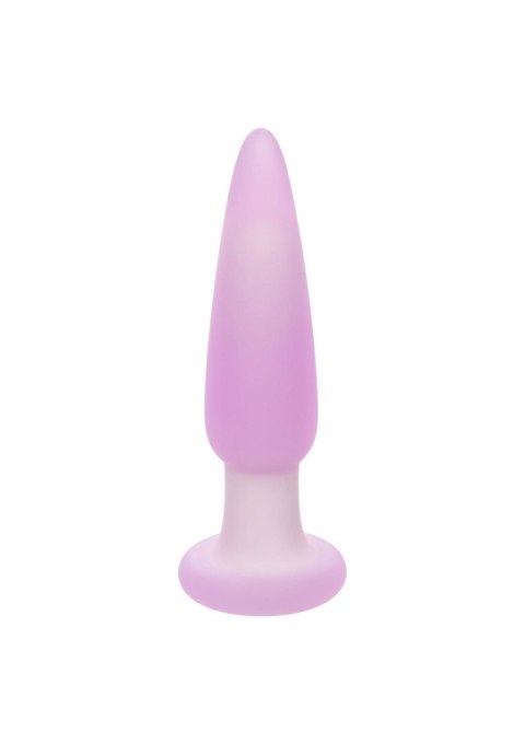 Plug analny wibrujący Calexotics Lavender Haze fioletowy silikonowy CalExotics