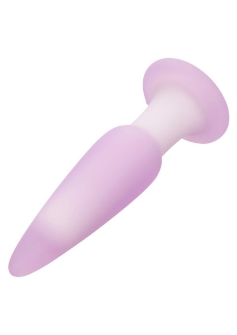 Plug analny wibrujący Calexotics Lavender Haze fioletowy silikonowy CalExotics