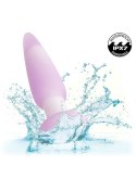 Plug analny wibrujący Calexotics Lavender Haze fioletowy silikonowy CalExotics