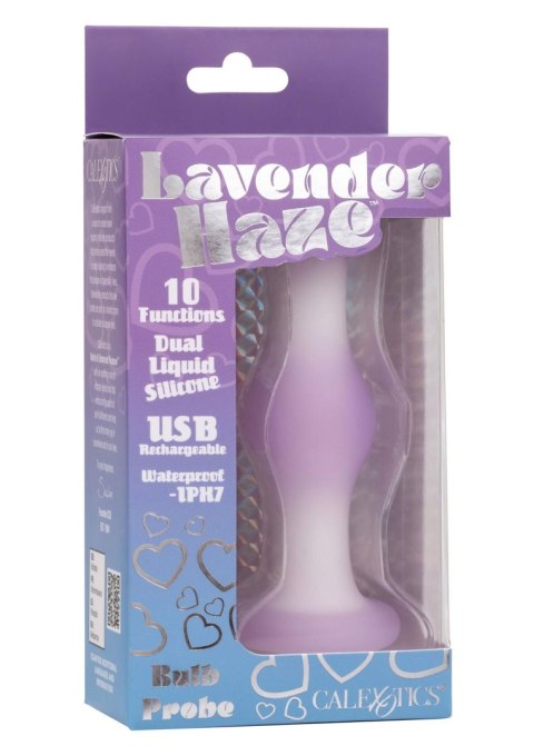 Silikonowy wibrujący korek analny Calexotics Lavender Haze fioletowy CalExotics
