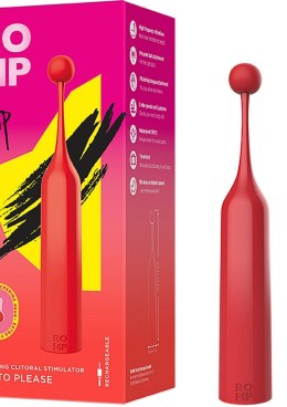 Wibrator ROMP Pop czerwony z wymiennymi końcówkami USB ROMP