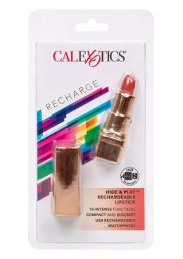 Wibrator mini Calexotics Hide Play szminka czerwona USB 7.5 cm CalExotics
