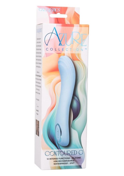 Wibrator punktu G silikonowy Calexotics Azure Collection niebieski CalExotics