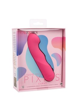 Wibrator silikonowy Pixies Curvy różowy USB 10,75 cm CalExotics