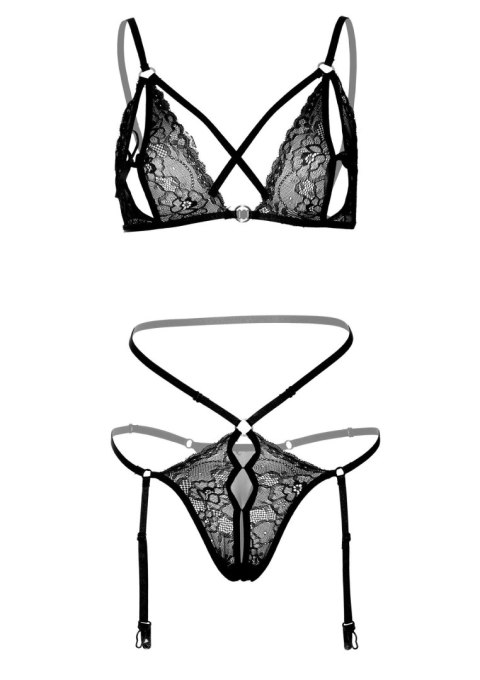 Komplet bielizny peek a boo Daring Intimates czarny L XL Daring Intimates