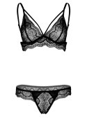 Komplet bielizny z otwartym krokiem Daring Intimates czarny S/M Daring Intimates