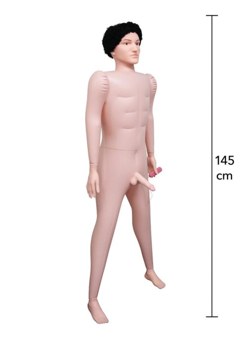 Lalka nadmuchiwana Big Boner Billie męska z wibracją 180 cm Hidden Desire