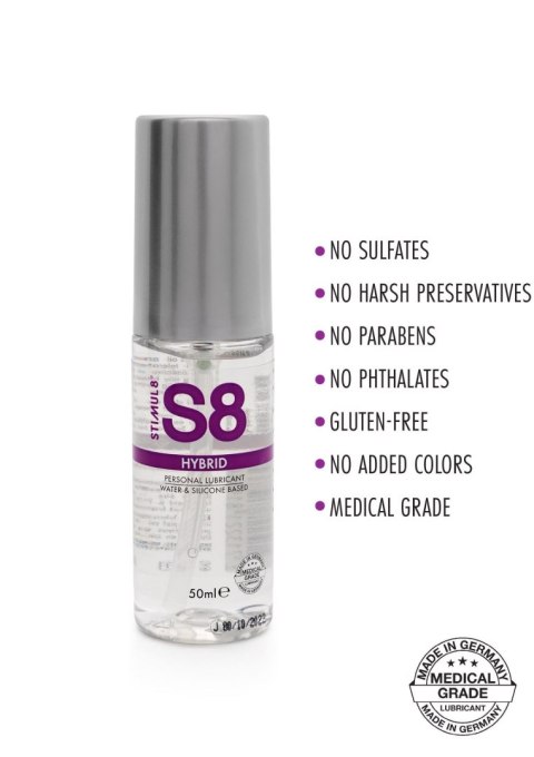 Lubrykant hybrydowy S8 Hybrid Natural 50 ml Stimul8 S8