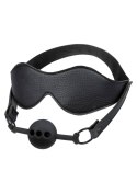 Maska blackout z oddychającym kneblem silikonowym Calexotics CalExotics