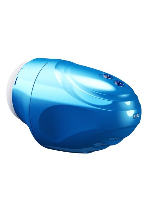 Masturbator Fusion X Aqua Bubble z wibracją niebieski Hidden Desire