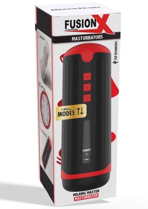 Masturbator Milking Master z ruchami dojenia Hidden Desire czarny Hidden Desire