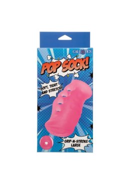 Masturbator z uchwytem Grip N Stroke Calexotics różowy 16 cm CalExotics