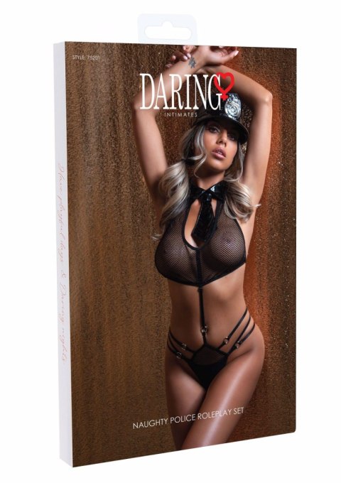 Naughty Police Roleplay Set Black Daring Intimates