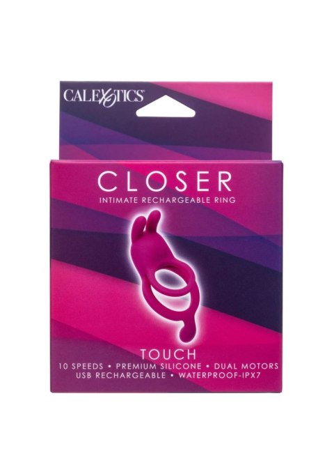 Pierścień wibrujący Calexotics z uszami króliczymi różowy USB CalExotics