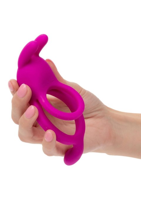 Pierścień wibrujący Calexotics z uszami króliczymi różowy USB CalExotics