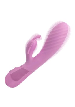 Wibrator króliczek Aura Dual Flutter Calexotics różowy USB 11,5 cm CalExotics