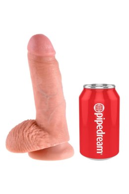 Dildo King Cock 18 cm z jądrami jasne Pipedream Pipedream