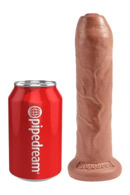 Dildo realistyczne King Cock nieobritzane 18 cm opalony Pipedream