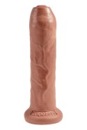 Dildo realistyczne King Cock nieobritzane 18 cm opalony Pipedream