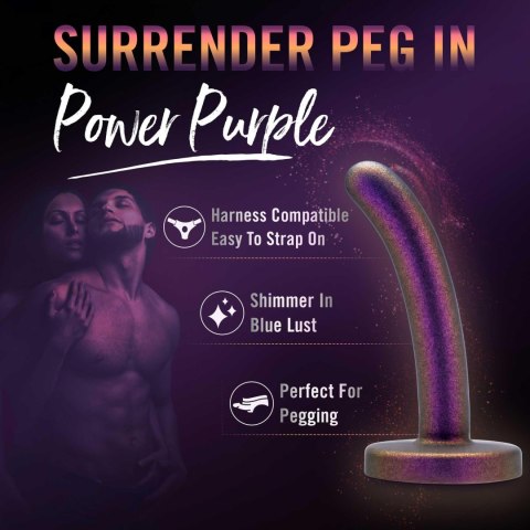 Dildo silikonowe Temptasia Surrender Peg Beginner fioletowe 12 cm Blush