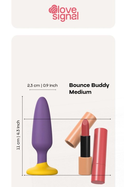 Korek analny silikonowy Bounce Buddy Medium Dream Toys 11 cm Dream Toys