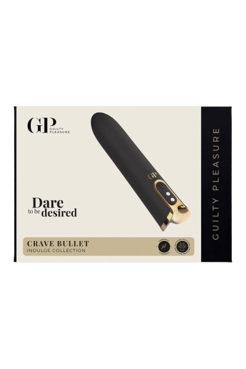 Wibrator bullet Crave Guilty Pleasure złoty USB 10 trybów wodoodporny Guilty Pleasure BDSM