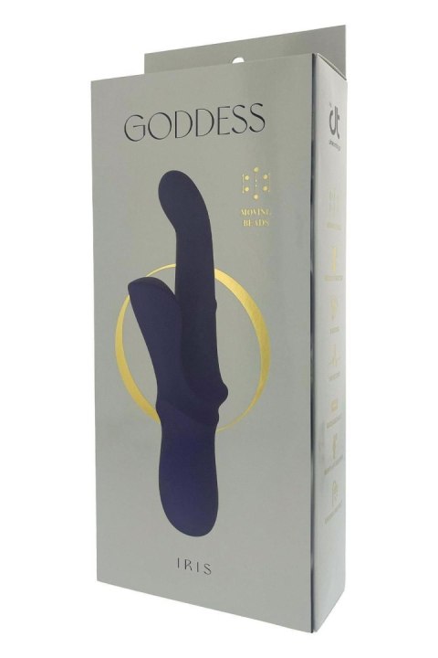 Wibrator króliczek Dreamtoys Iris Duo z kuleczkami niebieski Dreamtoys