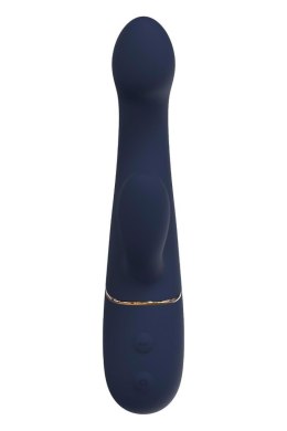 Wibrator króliczek duo Hestia ciemnoniebieski silikonowy USB 21 cm Dreamtoy Dreamtoys