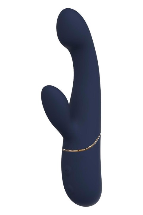 Wibrator króliczek duo Hestia ciemnoniebieski silikonowy USB 21 cm Dreamtoy Dreamtoys
