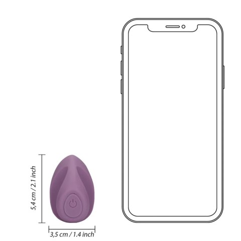Wibrator na palec Loveline silikonowy fioletowy 3,5 cm Loveline