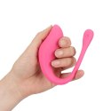 Wibrator punktu G z pilotem Loveline silikonowy różowy 24cm Loveline