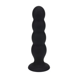 Korek analny silikonowy poczwórny z grzechotką Levelz XL czarny 16,5cm Levelz