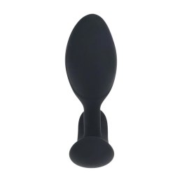 Korek analny wibrujący Levelz silikonowy z pilotem 10,6 cm czarny Levelz