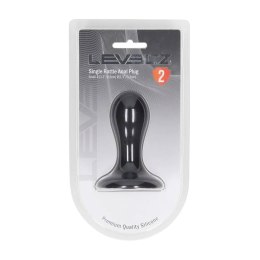 Korek analny z grzechotką Levelz silikonowy S czarny 8,5 cm Levelz