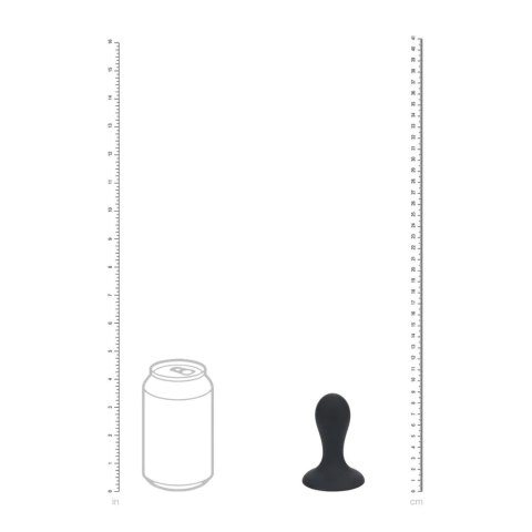 Korek analny z grzechotką Levelz silikonowy S czarny 8,5 cm Levelz