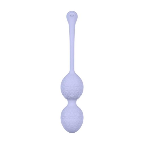 Kulki Kegla wibrujące Loveline lawendowe z pilotem 19 cm Loveline