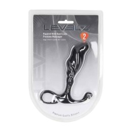 Masażer prostaty silikonowy Levelz falisty L czarny 12,4 cm Levelz