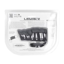 Nakładka wibrująca silikonowa żebrowana z pierścieniem Levelz czarna 4,3cm Levelz