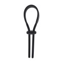 Pierścień erekcyjny Levelz regulowany silikonowy lasso czarny 14 cm Levelz