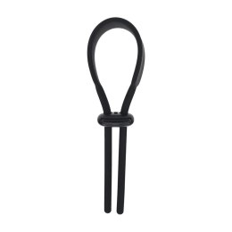 Pierścień erekcyjny Levelz regulowany silikonowy lasso czarny 14 cm Levelz
