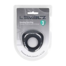 Pierścień erekcyjny wibrujący silikonowy Levelz Level 3 czarny 6,3cm Levelz