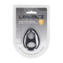 Podwójny pierścień erekcyjny Levelz silikonowy czarny Levelz by Shots