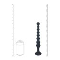 Sonda analna żebrowana Levelz silikonowa czarna 26,7 cm Levelz